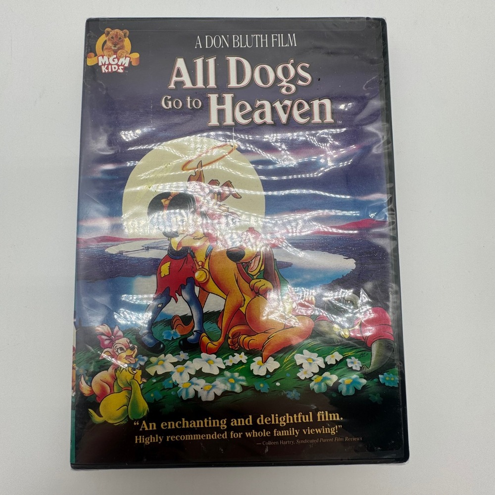 All Dogs Go to Heaven DVD Don Bluth MGM Kids Animated Movie 1989 G Rated NEW